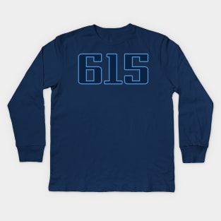 Tennessee LYFE the 615!!! Kids Long Sleeve T-Shirt